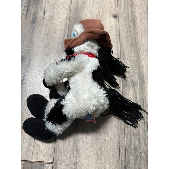 First & Main Rough Wranglers Plush Horse Weighted Stuffed Animal - Black & White - Picture 7 of 8